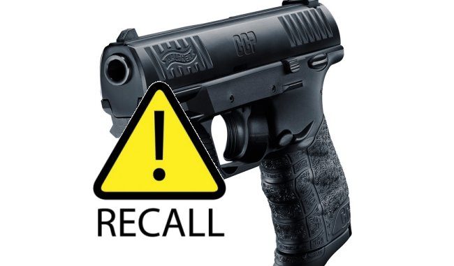 Walther CCP Pistols recalled